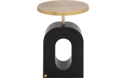 Goossens Bijzettafel Albin, metaal goud,, 41 x 57 x 41 cm