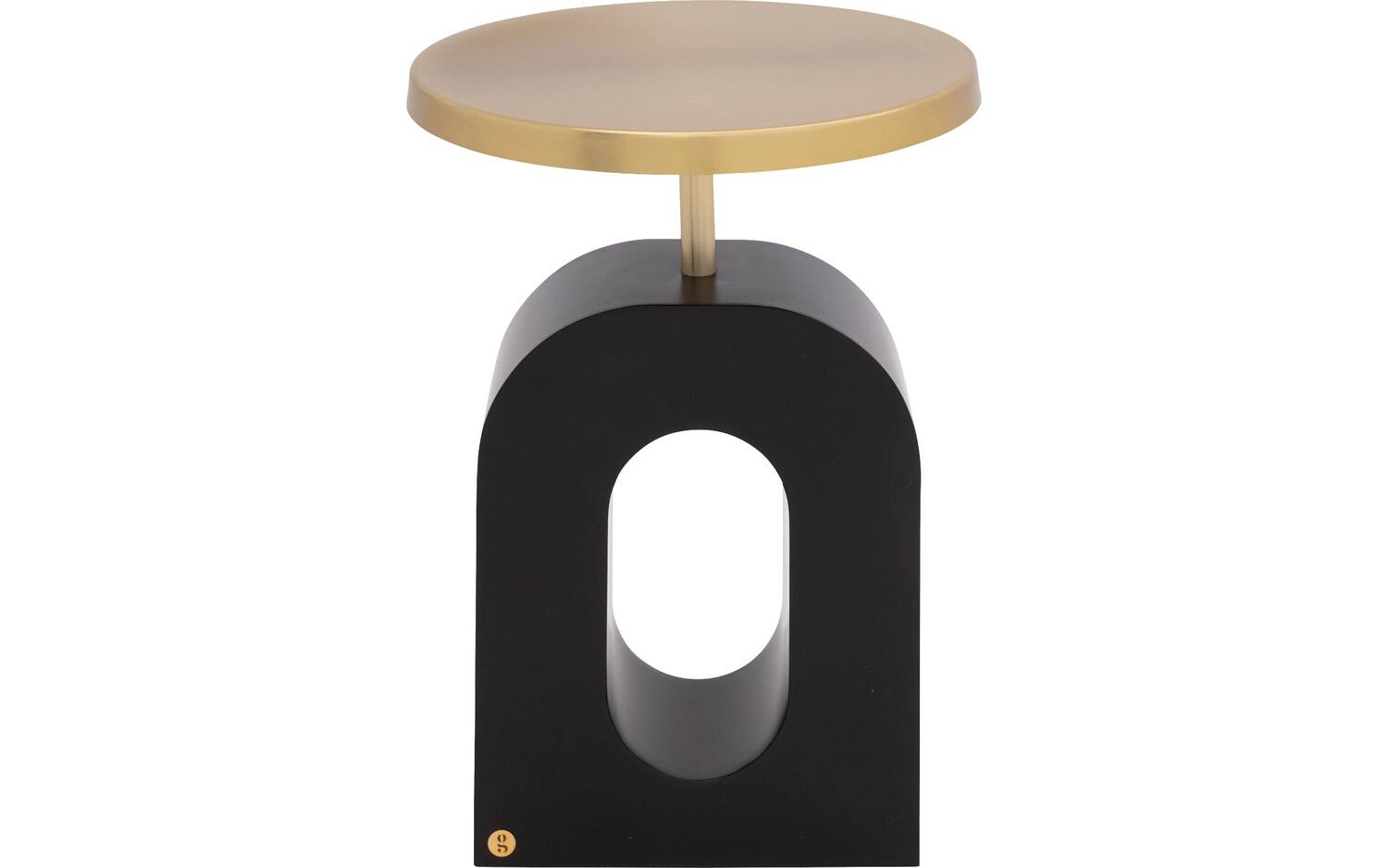 Goossens Bijzettafel Albin, metaal goud,, 41 x 57 x 41 cm