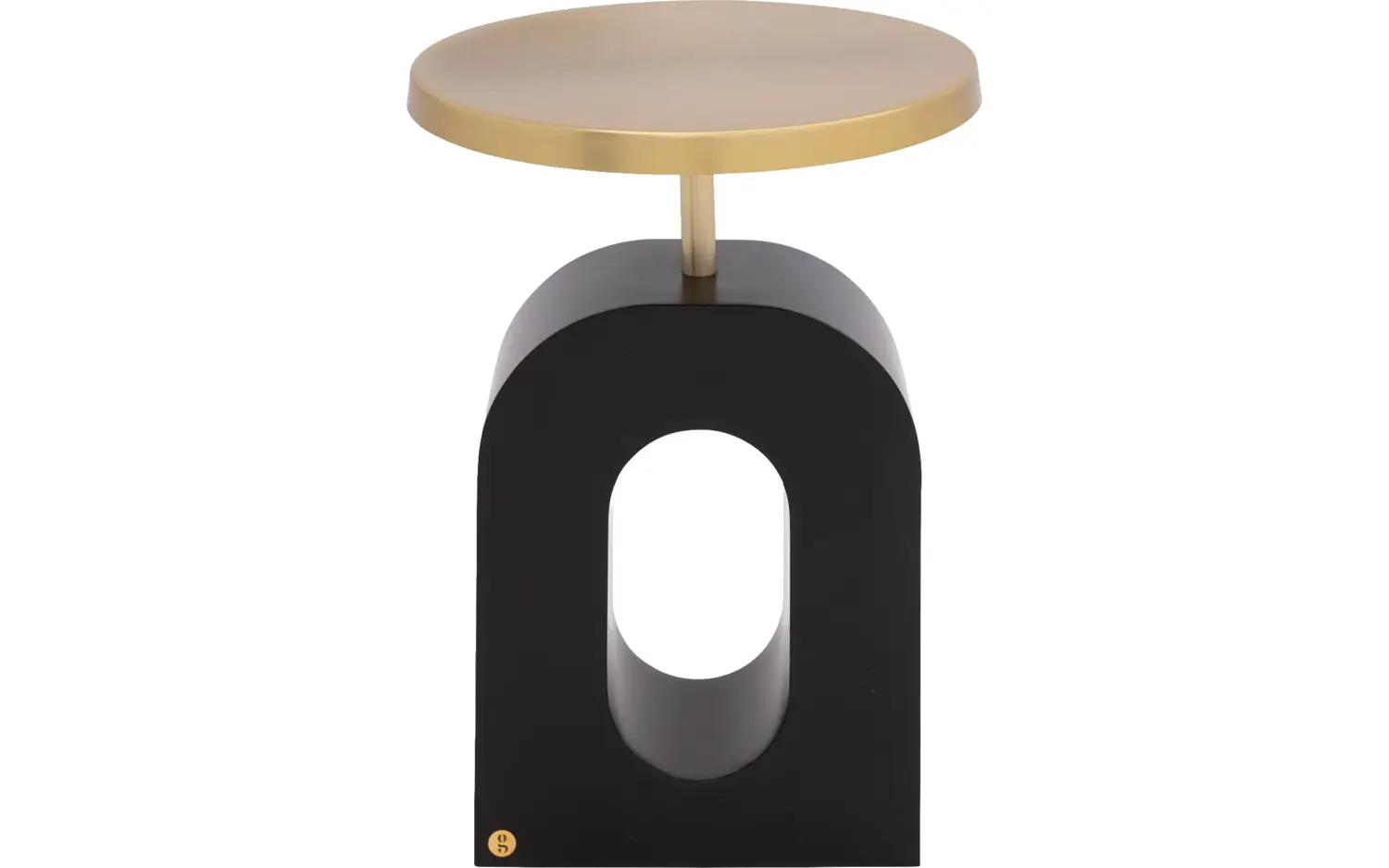 Goossens Bijzettafel Albin, metaal goud,, 41 x 57 x 41 cm