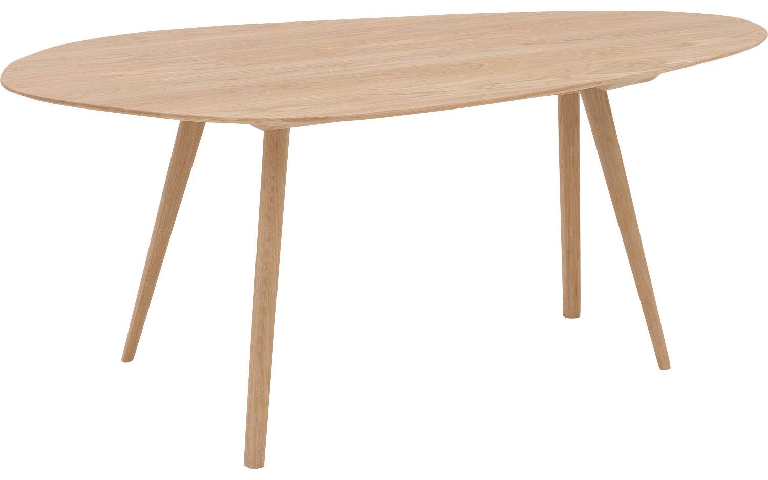 Goossens Eettafel Ferry, Organisch 220 x 110 cm