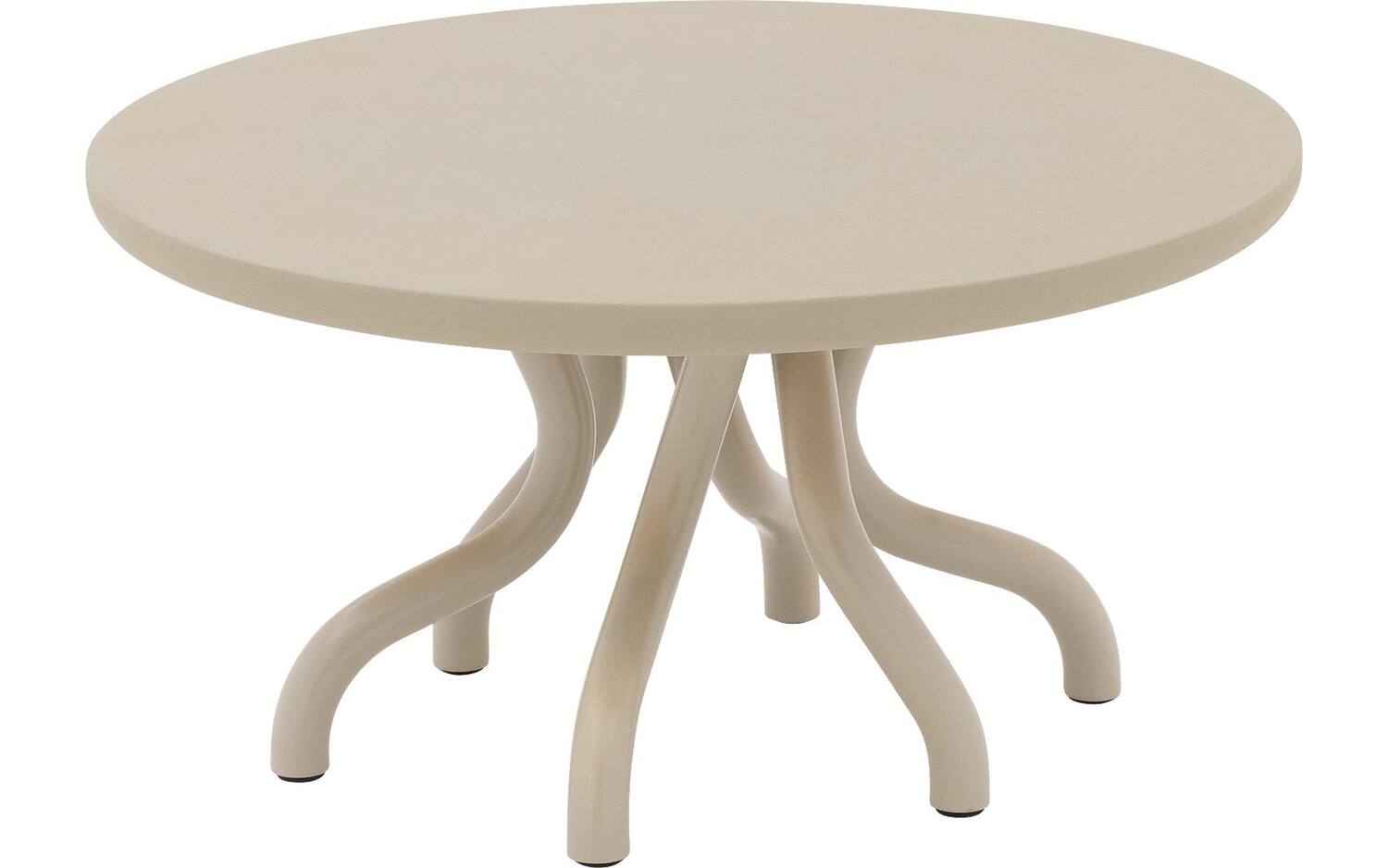 Goossens Excellent Salontafel Matera rond, leefbeton groen,, 60 x 41 x 60 cm