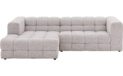 Goossens Bank Dean beige, stof, 2-zits,