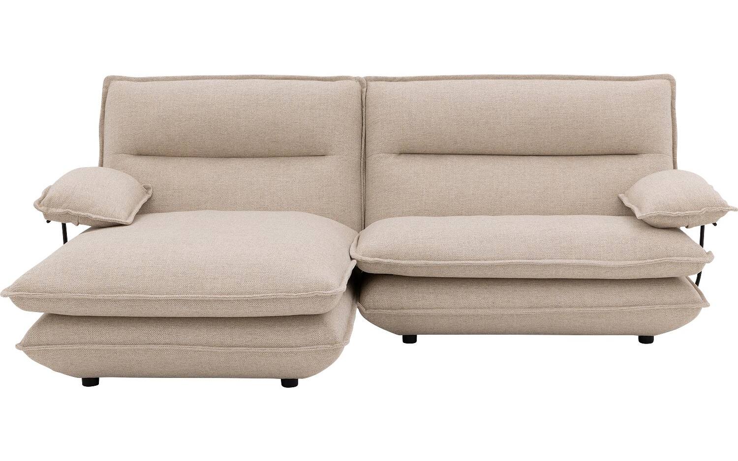 Goossens Bank Alegro beige, stof, 1,5-zits,