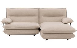 Goossens Bank Alegro beige, stof, 1,5-zits,