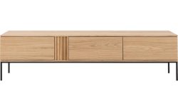 Goossens Tv Meubel Viola, 3 kleppen staand