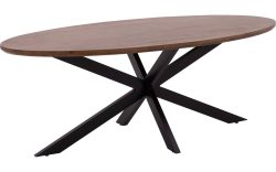 Goossens Eettafel Nilo, Ovaal 210 x 100 cm