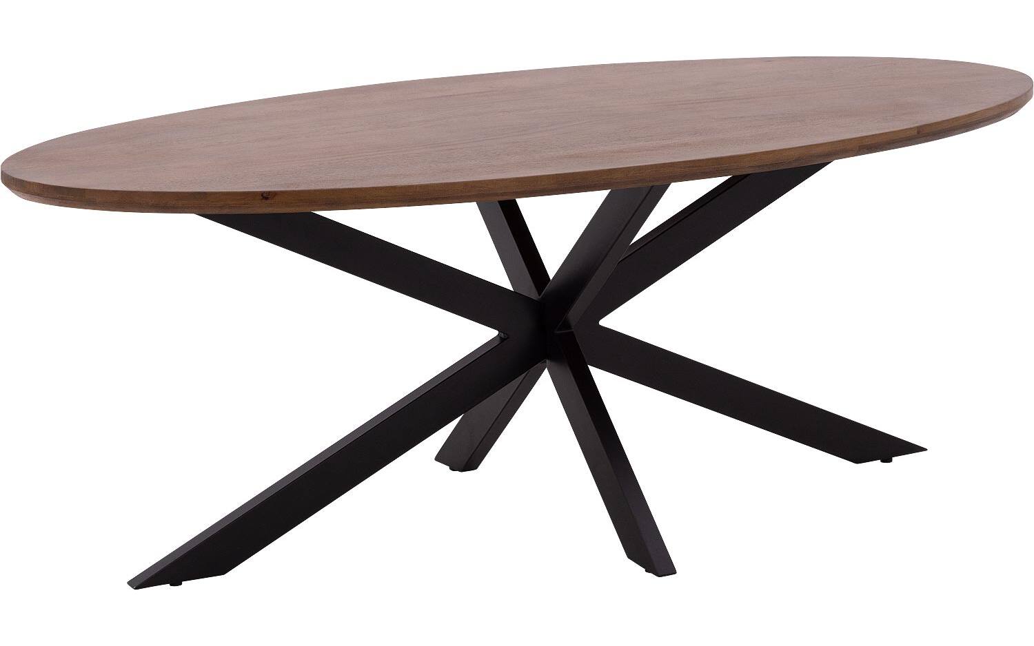 Goossens Eettafel Nilo, Ovaal 210 x 100 cm