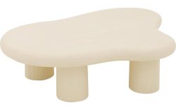 Goossens Salontafel Savi organisch, hout mango wit,, 120 x 30 x 88 cm
