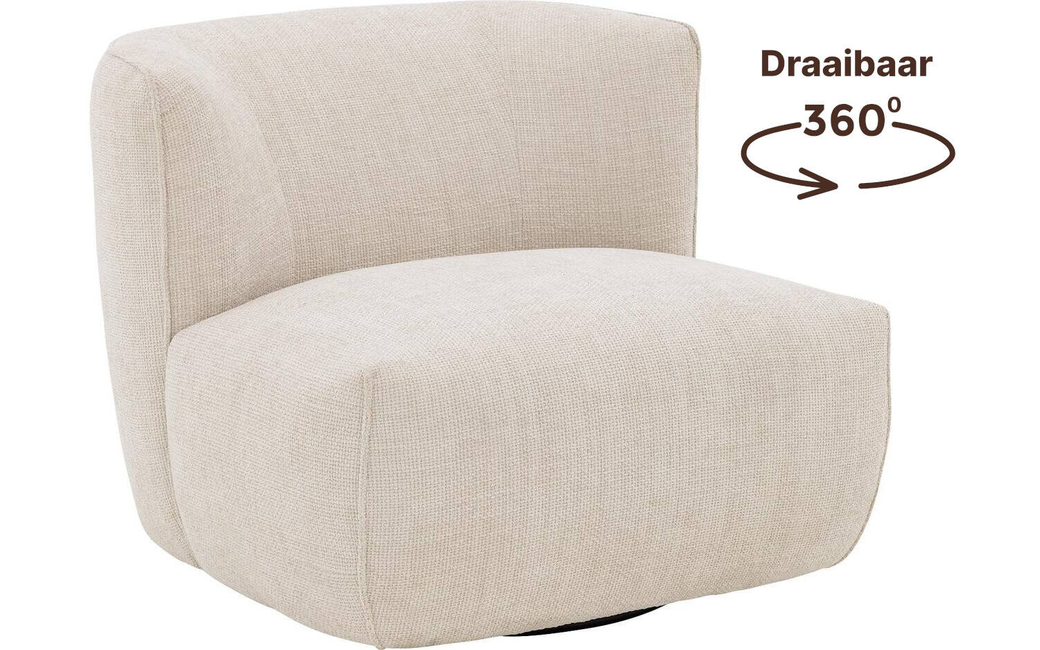 Goossens Draaifauteuil Nayla, Draaifauteuil