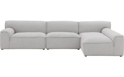 Goossens Excellent Elementenbank Sens bruin, stof, 1,5-zits, urban industrieel