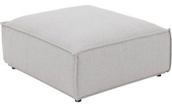 Goossens Excellent Hocker Sens, Hocker 110 x 103 cm met bies