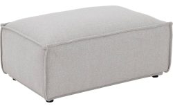 Goossens Excellent Hocker Sens, Hocker 64 x 103 cm met bies