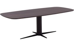 Goossens Eettafel Levi, Semi ovaal 200 x 110 cm