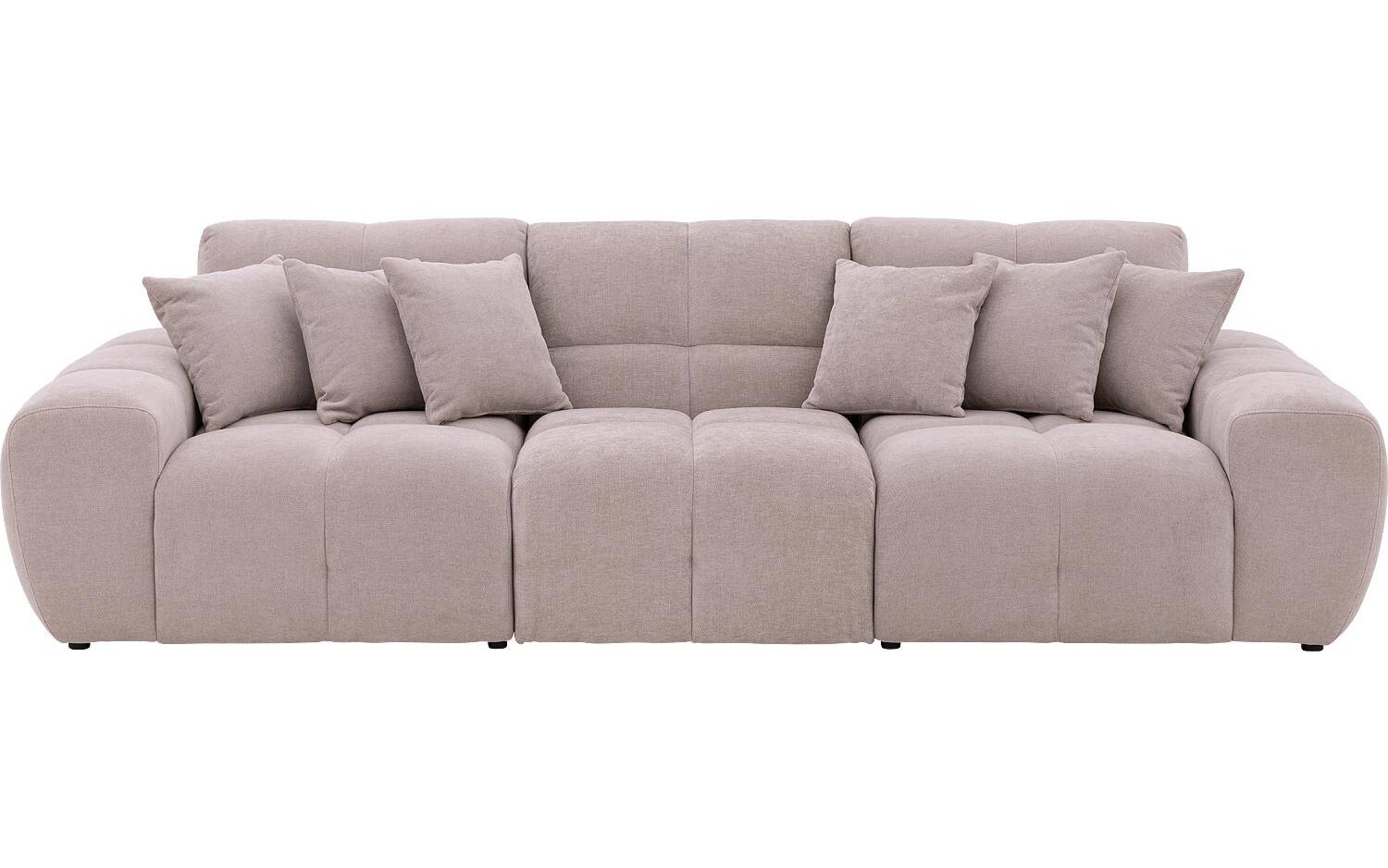 Goossens Excellent Bank Kubus beige, stof, modern design