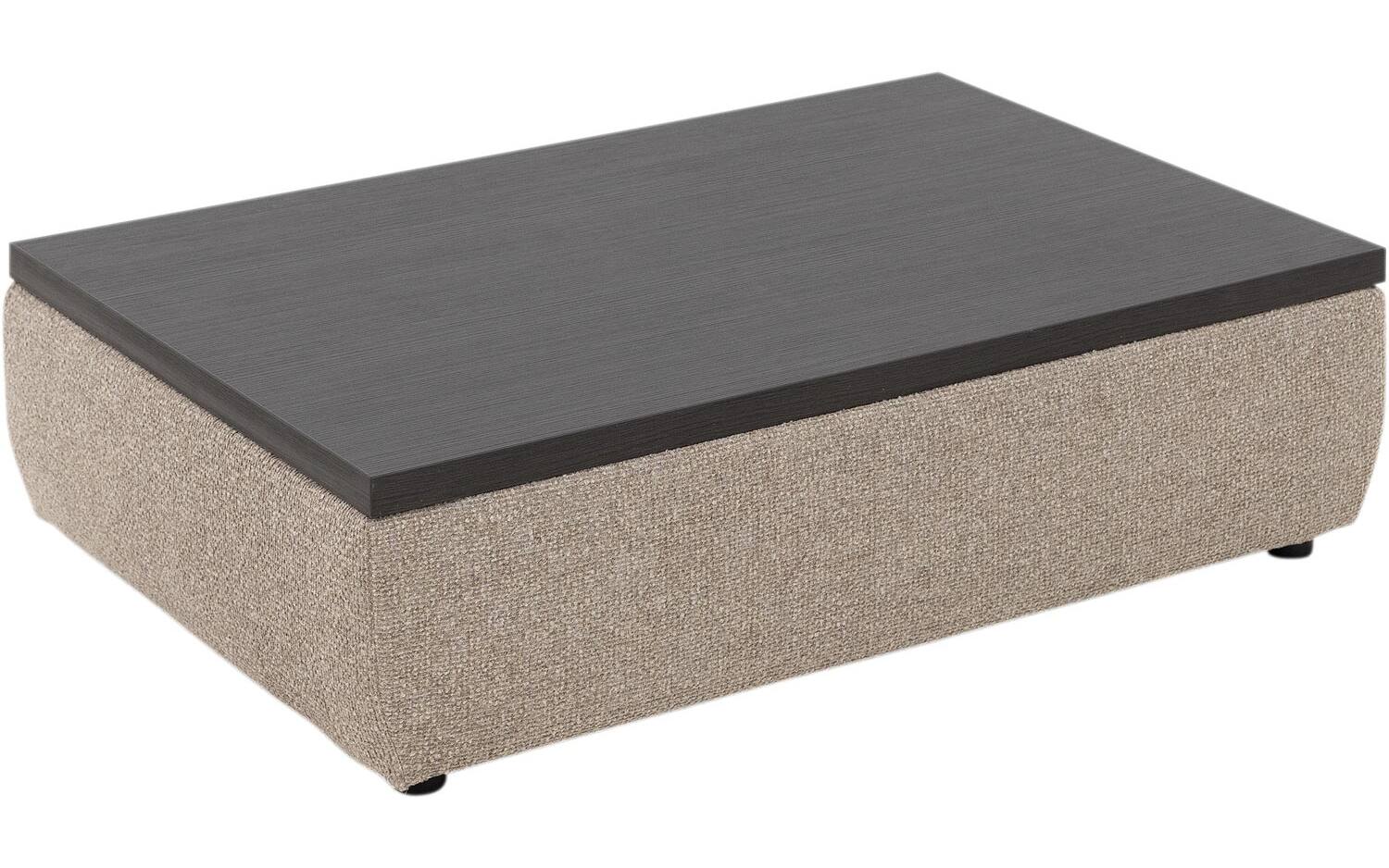 Goossens Hocker Lago, Hocker 114 x 75 cm met houten blad