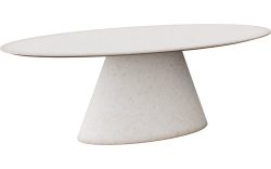Goossens Eettafel Stone, Ovaal 240 x 120 cm