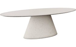 Goossens Eettafel Stone, Ovaal 260 x 120 cm