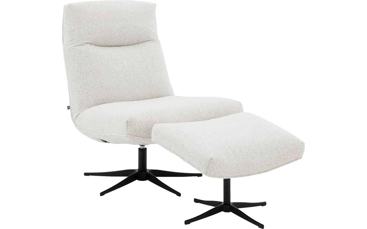 Goossens Relaxstoel Isla, Relaxfauteuil + hocker