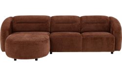 Goossens Bank Zitra bruin, stof,