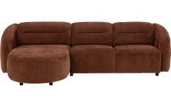 Goossens Bank Zitra bruin, stof,
