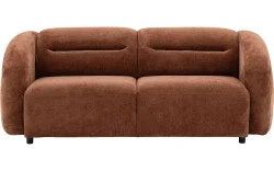 Goossens Bank Zitra bruin, stof, 2,5-zits,
