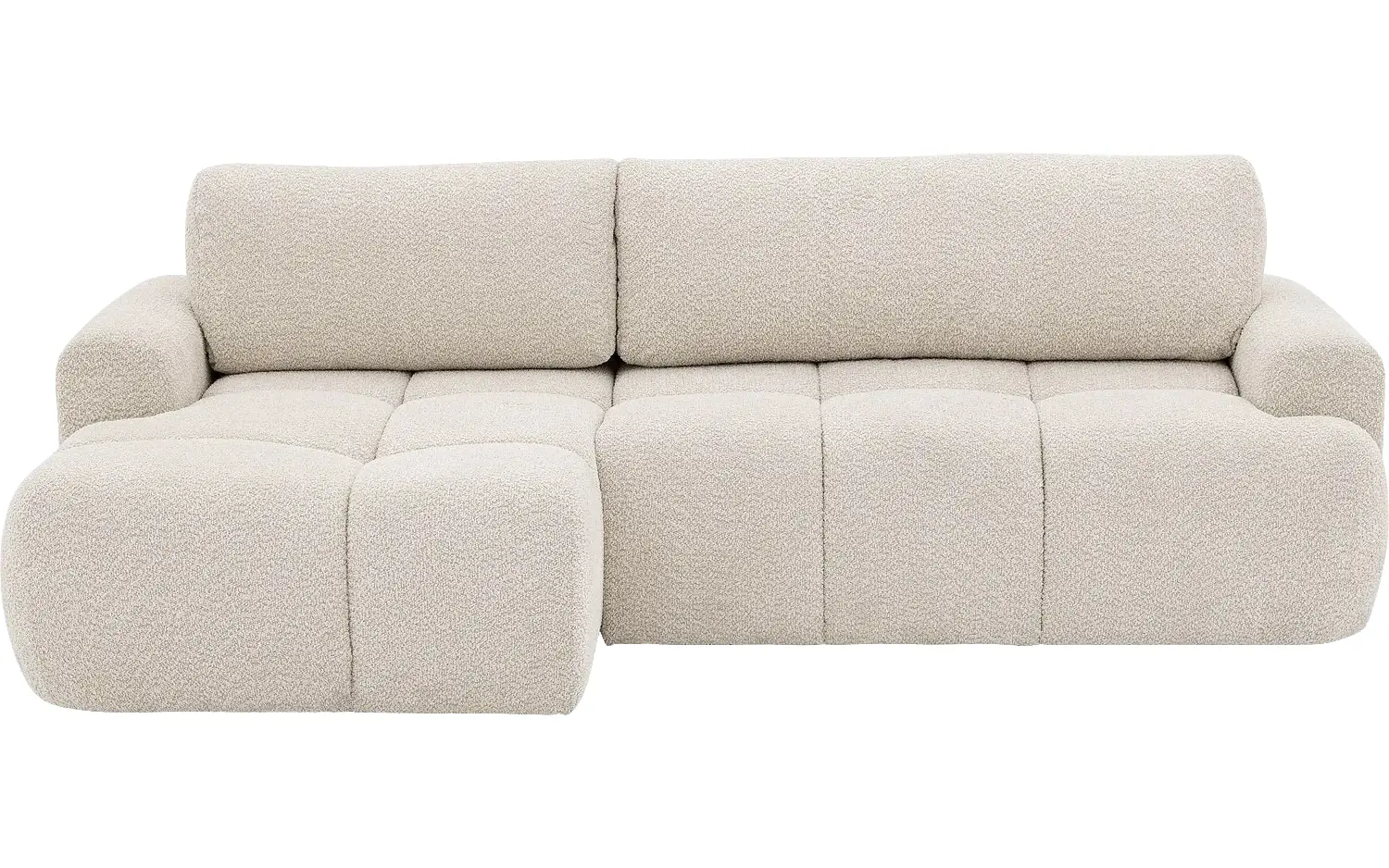 Goossens Slaapbank Varar Storage, Hoekopstelling het uitklapbaar deel vs links, chaise longue rechts 254 cm breed