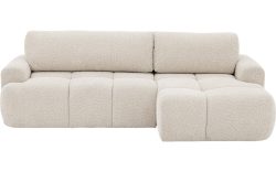 Goossens Slaapbank Varar Storage, Hoekopstelling het uitklapbaar deel vs rechts, chaise longue links 254 cm breed